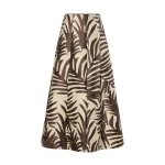 By Malina Meline Midi Skirt in Burnt Leaf | Midi Skirts | Coveti