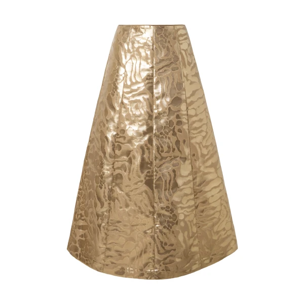 Meline Midi Skirt in Savannah Metallic