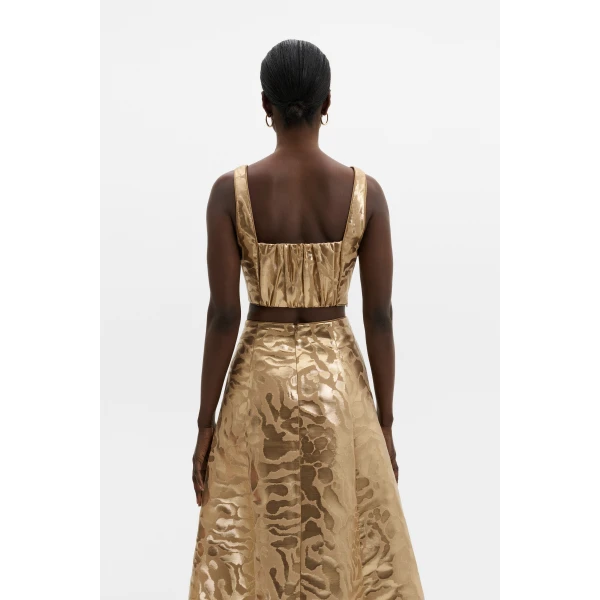 By Malina Mereya Top in Savannah Metallic | Tops | Coveti