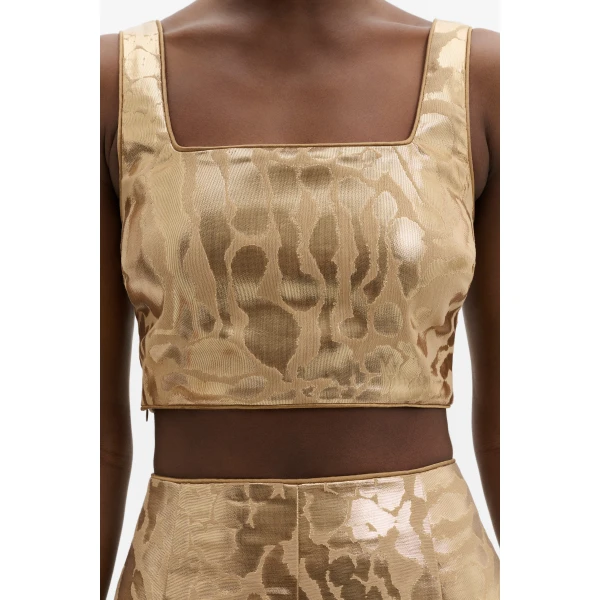 By Malina Mereya Top in Savannah Metallic | Tops | Coveti