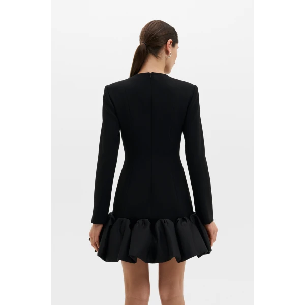 By Malina Miki Mini Dress in Black | Mini Dresses | Coveti