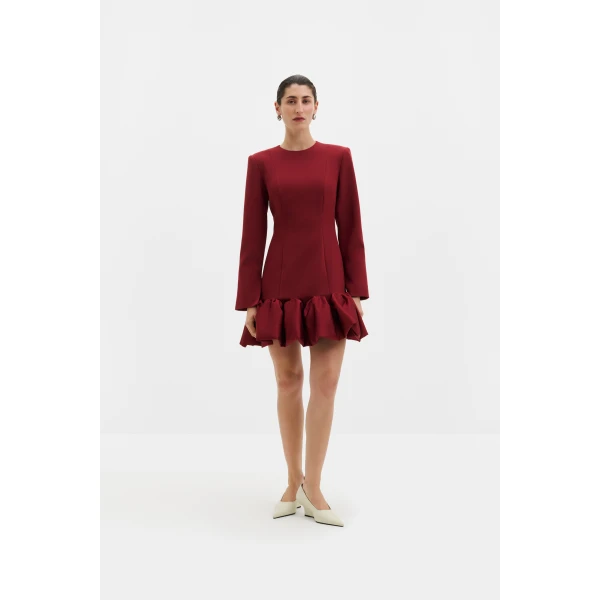 By Malina Miki Mini Dress in Ruby | Mini Dresses | Coveti