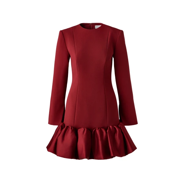 By Malina Miki Mini Dress in Ruby | Mini Dresses | Coveti