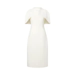 By Malina Milena Midi Dress in Cream | Wedding Dresses | Coveti