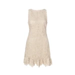 By Malina Miranda Mini Dress in Sand | Mini Dresses | Coveti