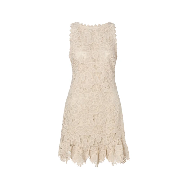 By Malina Miranda Mini Dress in Sand | Mini Dresses | Coveti