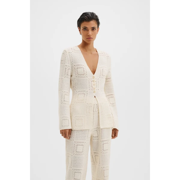By Malina Mirella Cardigan in Vanilla | Cardigan | Coveti