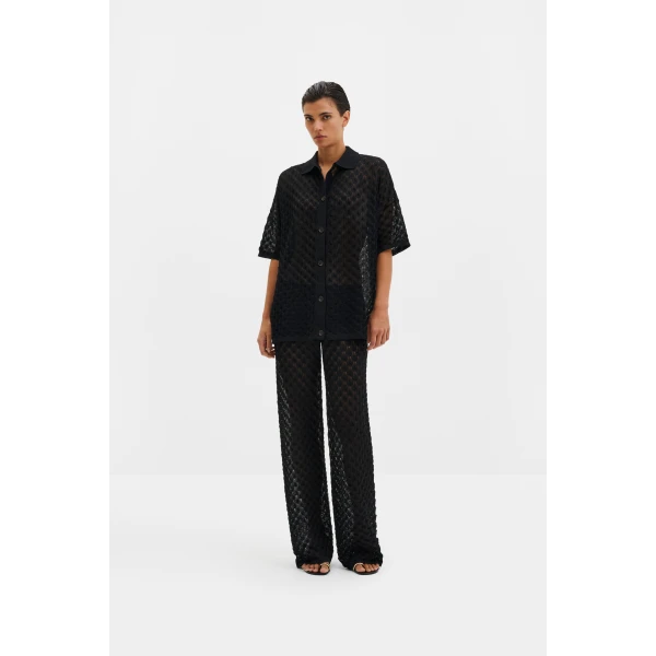 By Malina Moa Oversized Shirt in Black | Shirts | Coveti
