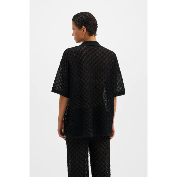 By Malina Moa Oversized Shirt in Black | Shirts | Coveti