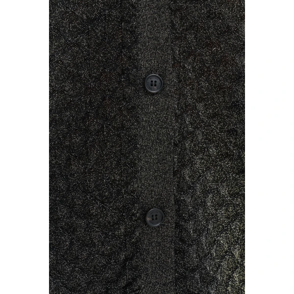 By Malina Moa Oversized Shirt in Black Metallic | Shirts | Coveti