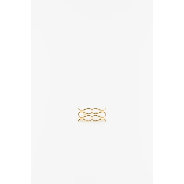 By Malina Monogram Brooch in Gold Metallic | Brooches & Pins | Coveti