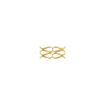 By Malina Monogram Brooch in Gold Metallic | Brooches & Pins | Coveti