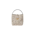By Malina Monogram Bucket Bag in Shaded Dot | Bucket Bags | Coveti