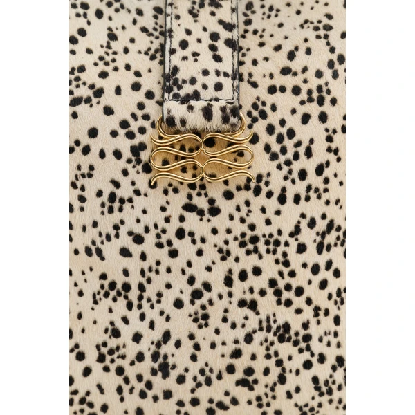 By Malina Monogram Bucket Bag in Shaded Dot | Bucket Bags | Coveti