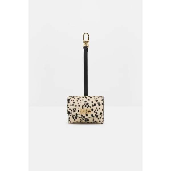 By Malina Monogram Leather Case in Shaded Dot | Wallets & Purses | Coveti