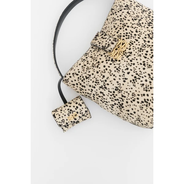 By Malina Monogram Leather Case in Shaded Dot | Wallets & Purses | Coveti
