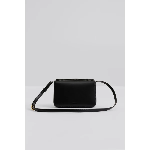 By Malina Monogram Shoulder Bag in Black | Shoulder & Crossbody Bags | Coveti