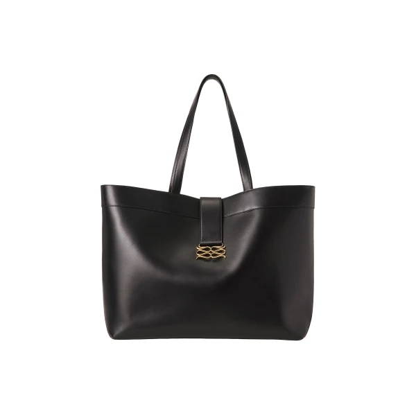 Monogram Tote Bag in Black