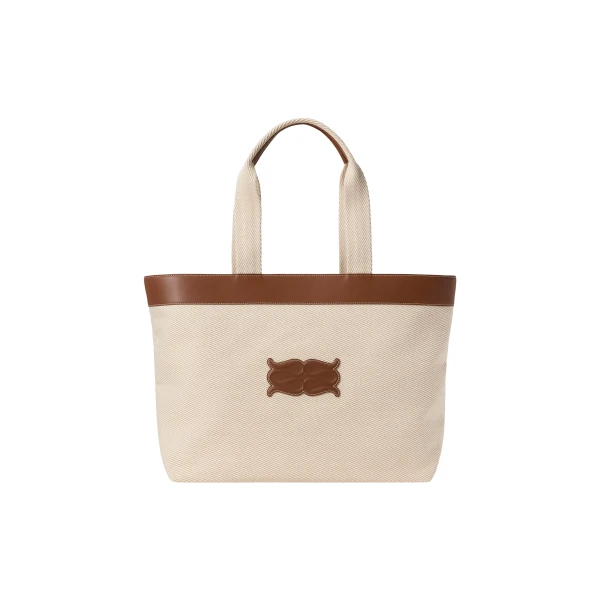 Monogram Tote Bag in Light Taupe