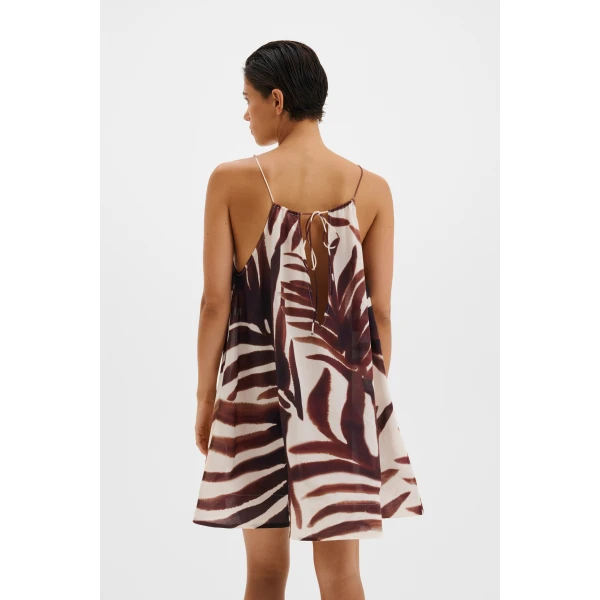 By Malina Neela Mini Dress in Burnt Leaf | Mini Dresses | Coveti