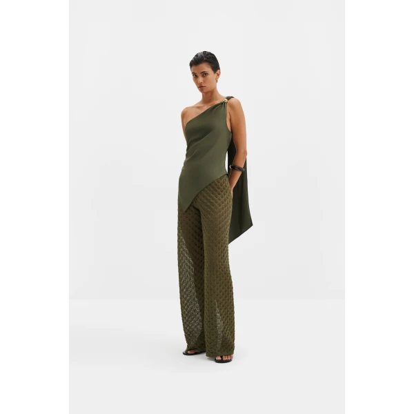 By Malina Neija Top in Dusty Olive | Tops | Coveti