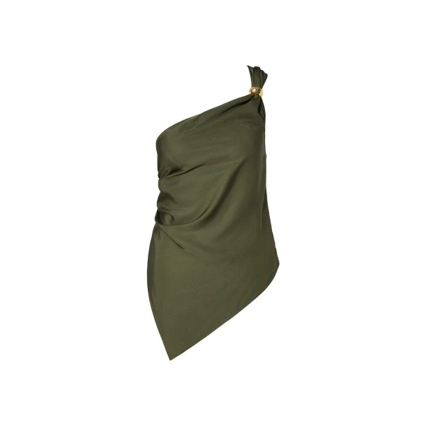By Malina Neija Top in Dusty Olive | Tops | Coveti