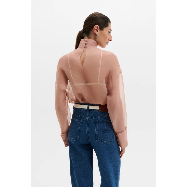 By Malina Nicole Blouse in Soft Pink | Blouse | Coveti