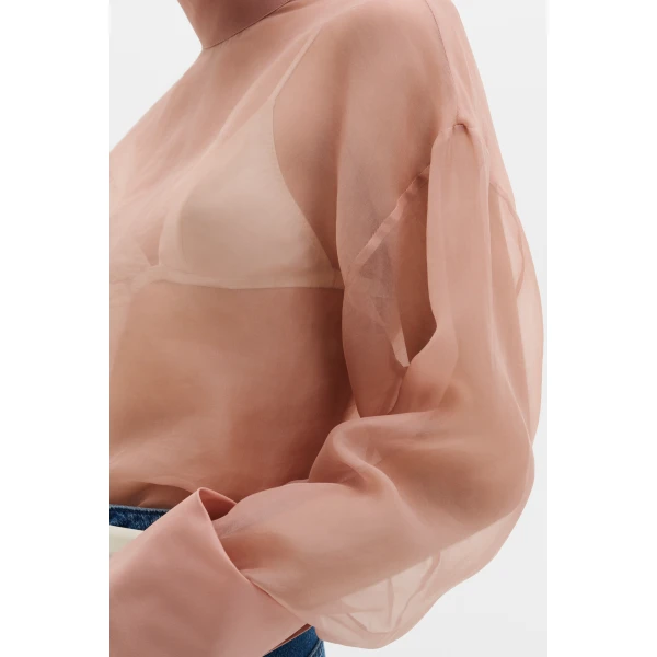 By Malina Nicole Blouse in Soft Pink | Blouse | Coveti