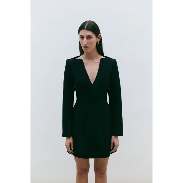 By Malina Ninni Mini Dress in Black | Mini Dresses | Coveti