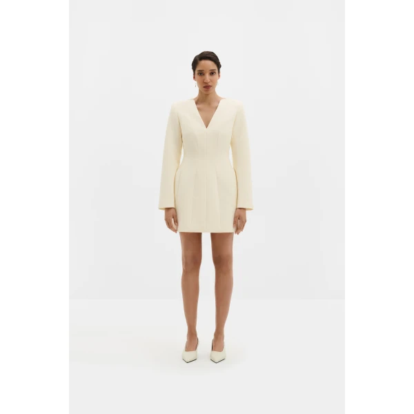 By Malina Ninni Mini Dress in Pearl | Mini Dresses | Coveti