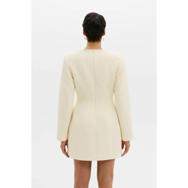 By Malina Ninni Mini Dress in Pearl | Mini Dresses | Coveti