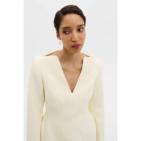 By Malina Ninni Mini Dress in Pearl | Mini Dresses | Coveti