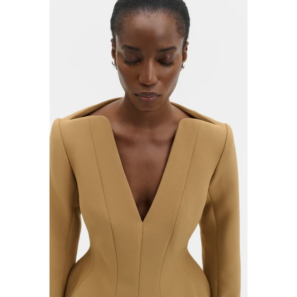 By Malina Ninni Top in Camel | Tops | Coveti