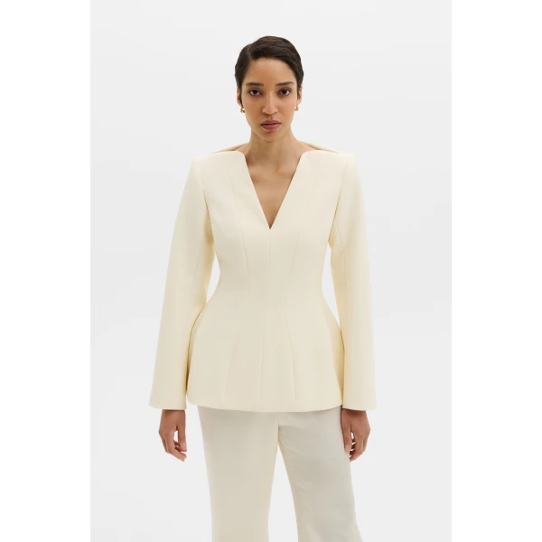 By Malina Ninni Top in Pearl | Tops | Coveti