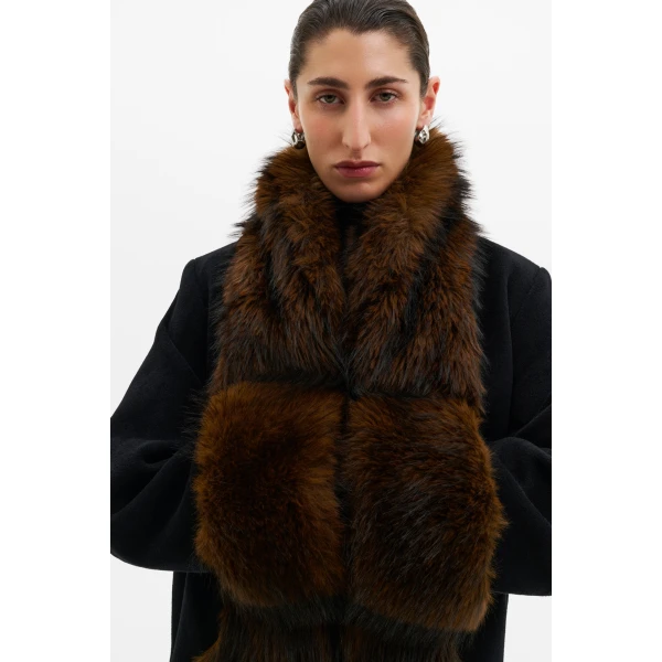 By Malina Nor Coat in Black | Coats | Coveti