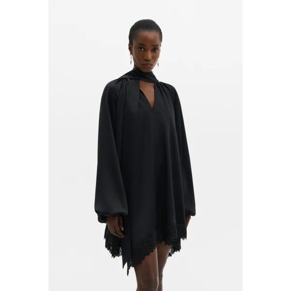 By Malina Norea Mini Dress in Black | Mini Dresses | Coveti