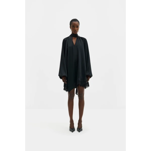 By Malina Norea Mini Dress in Black | Mini Dresses | Coveti