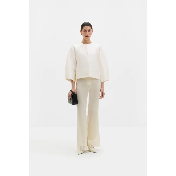 By Malina Novalie Blouse in Ivory | Blouse | Coveti