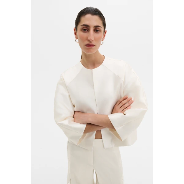By Malina Novalie Blouse in Ivory | Blouse | Coveti