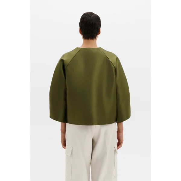 By Malina Novalie Blouse in Moss Green | Blouse | Coveti
