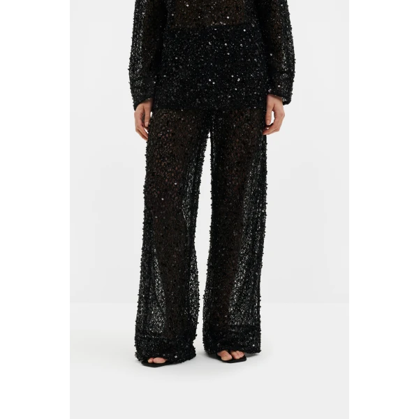 By Malina Pamela Trousers in Black | Pants | Coveti