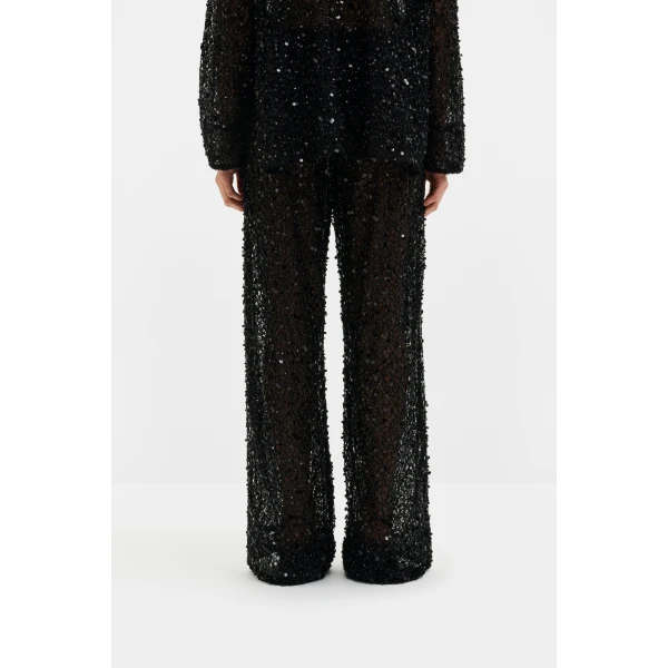 By Malina Pamela Trousers in Black | Pants | Coveti
