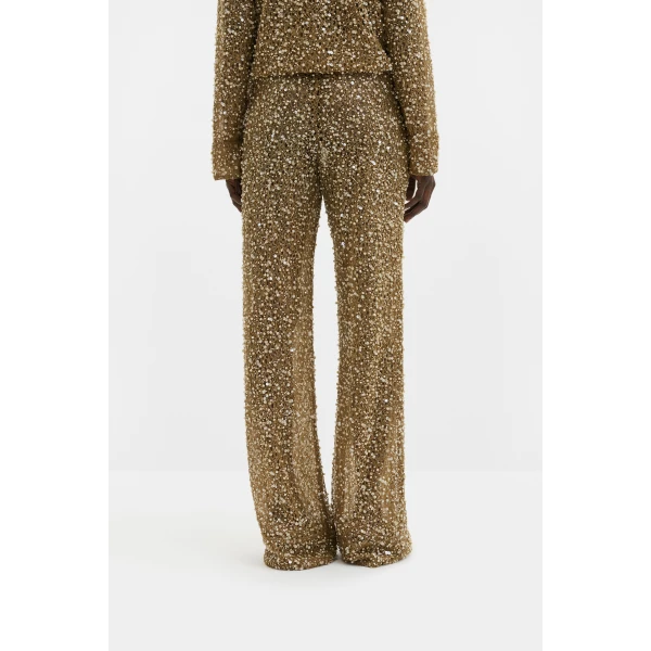 By Malina Pamela Trousers in Camel | Pants | Coveti
