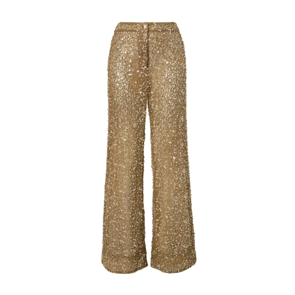 By Malina Pamela Trousers in Camel | Pants | Coveti