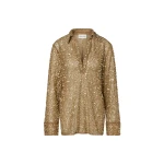 By Malina Philippa Shirt in Camel | Shirts | Coveti