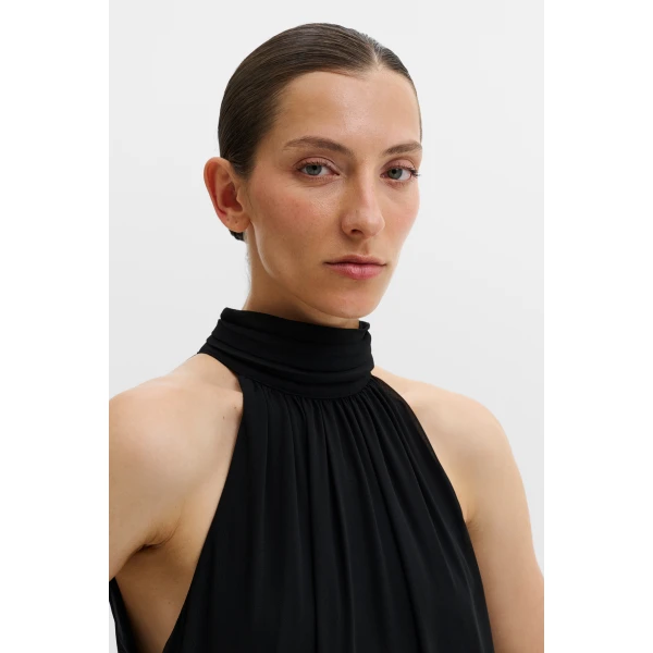 By Malina Sabrina Midi Dress in Black | Midi Dresses | Coveti
