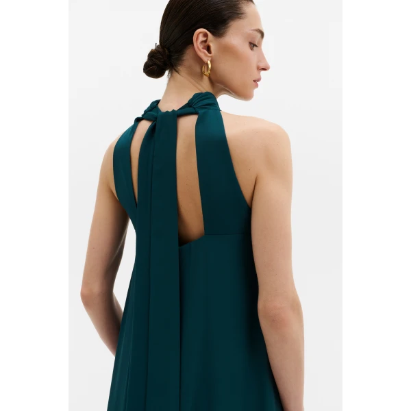By Malina Sabrina Midi Dress in Teal | Midi Dresses | Coveti
