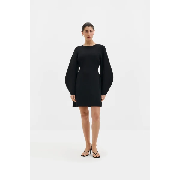 By Malina Sanne Mini Dress in Black, view 3