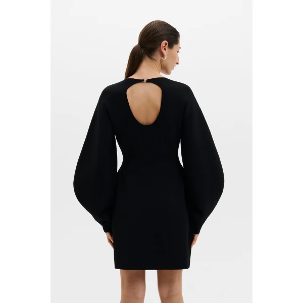 By Malina Sanne Mini Dress in Black, view 4