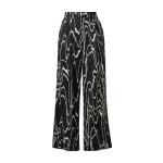 By Malina Sarah Trousers in Black Marble | Pants | Coveti